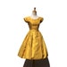 Sunset Glow Yellow Satin Cocktail Dress