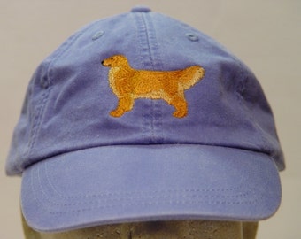 GOLDEN RETRIEVER DOG Hat - One Embroidered Men Women Cap - Price Embroidery Apparel - 24 Color Caps Available