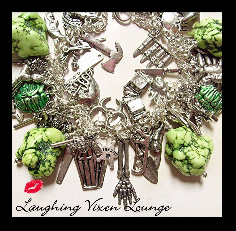 Zombie Jewelry Zombie Necklace Zombie by LaughingVixenLounge
