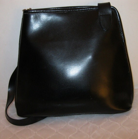 Longchamp France Roseau purse sling bag tote cross body black