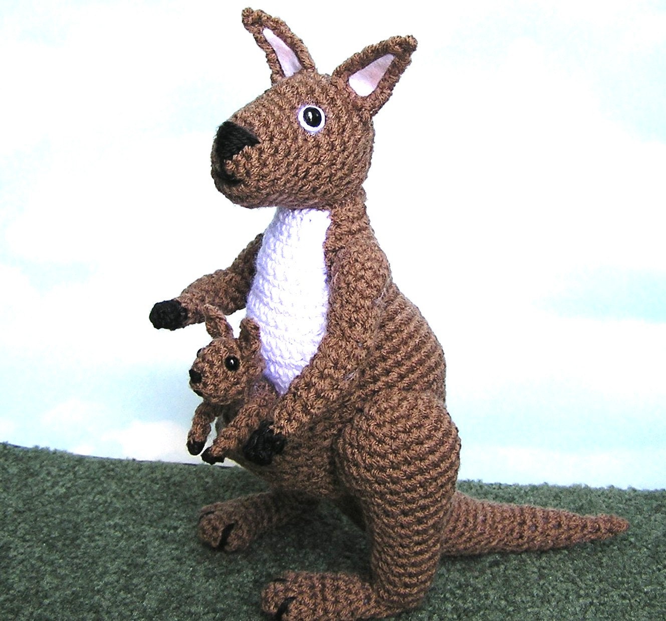 Crochet KANGAROO and BABY pattern