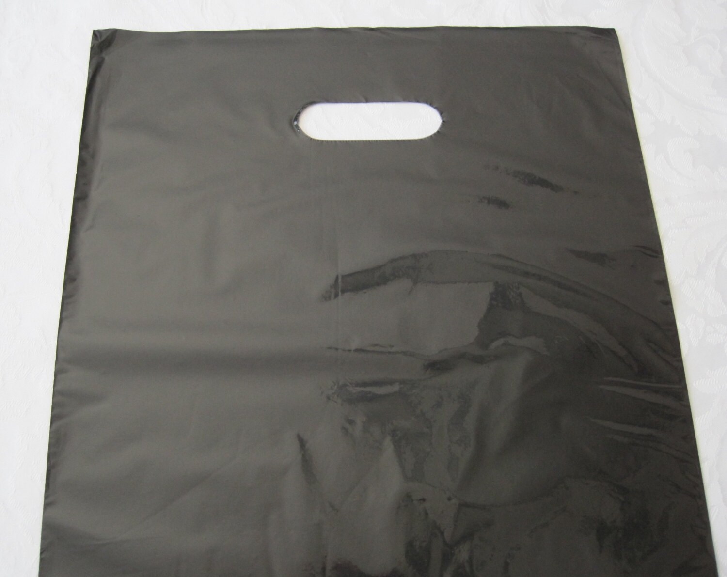 50 Black Plastic Bags, Black Bags, Gift Bags, Favor Bags, Bags ...
