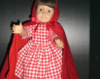 American Girl Doll Little Red Riding Hood Costume