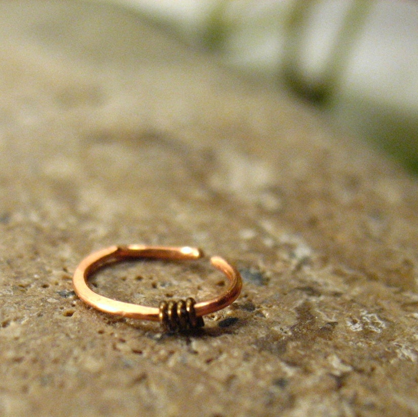 Nose Ring Copper Gunmetal Nose Ring Septum Ring Copper