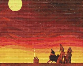 Modern Cross Stitch Kit By Robert Bretz - 'Canine Choir'