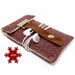 iPhone 3 or 4 sleeve - pink and brown herringbone wool