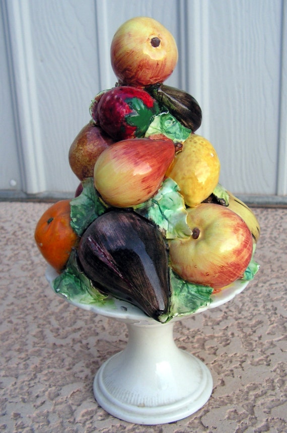 vintage ceramic fruit