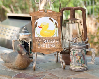 DIY Printable Sunggly Duckling Pub Sign - Rapunzel Tangled Party