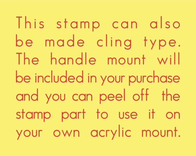 Personalized Custom Made Return Address stamp and Name Rubber Stamp R77