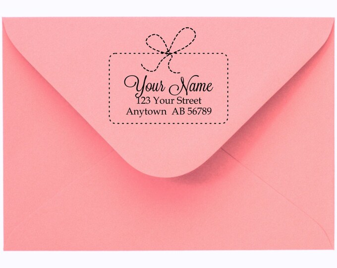 Personalized Custom Made Return Address and Name Rubber Stamps R110
