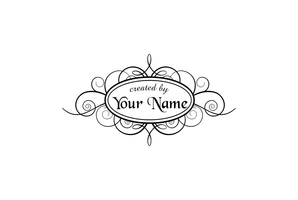 Personalized unmounted cling custom made rubber stamp C42