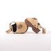 retro doll clogs, 1970s style, embellished, 18" inch American Girl doll clothes, boho, hippie, tan, beige, suede, platform shoes
