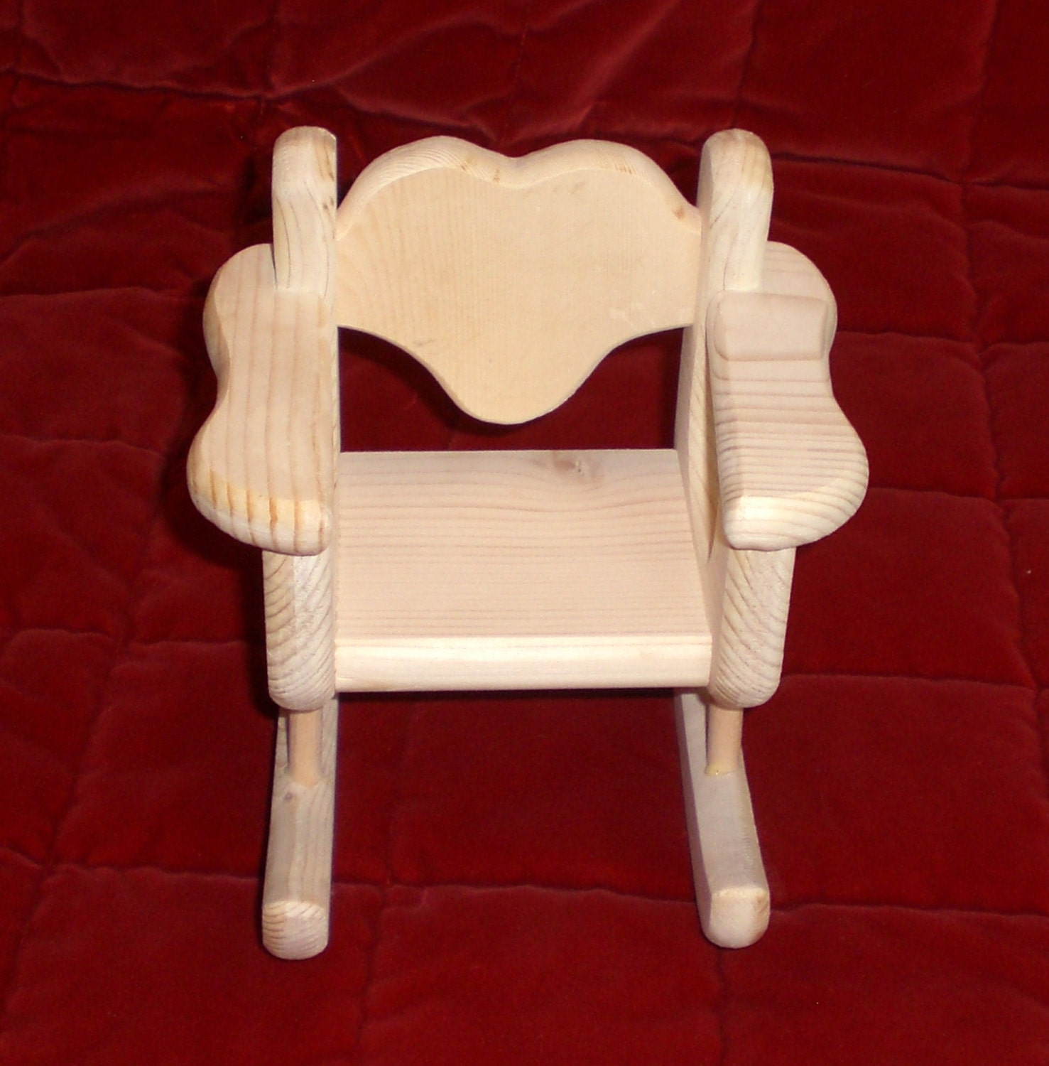 Unfinished Rocking Chair for Barbie size doll by Judy Illi