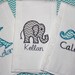 BURP CLOTHS set of 3 PERSONALIZED Flower Mustache Elephant name Monogram Twin Baby Shower Gift