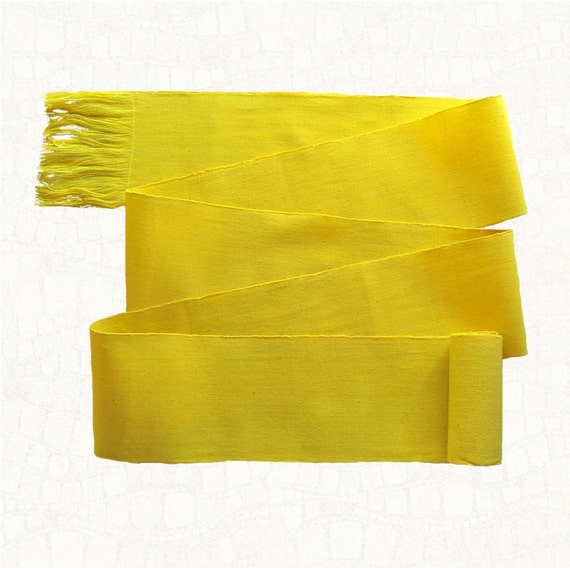 Bright Yellow Sash Martial Art Kung Fu Belt by brizel4TheAnimals