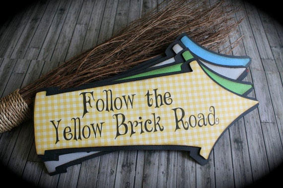 WIZARD of OZ Whimsical Party signs by kutekardz on Etsy