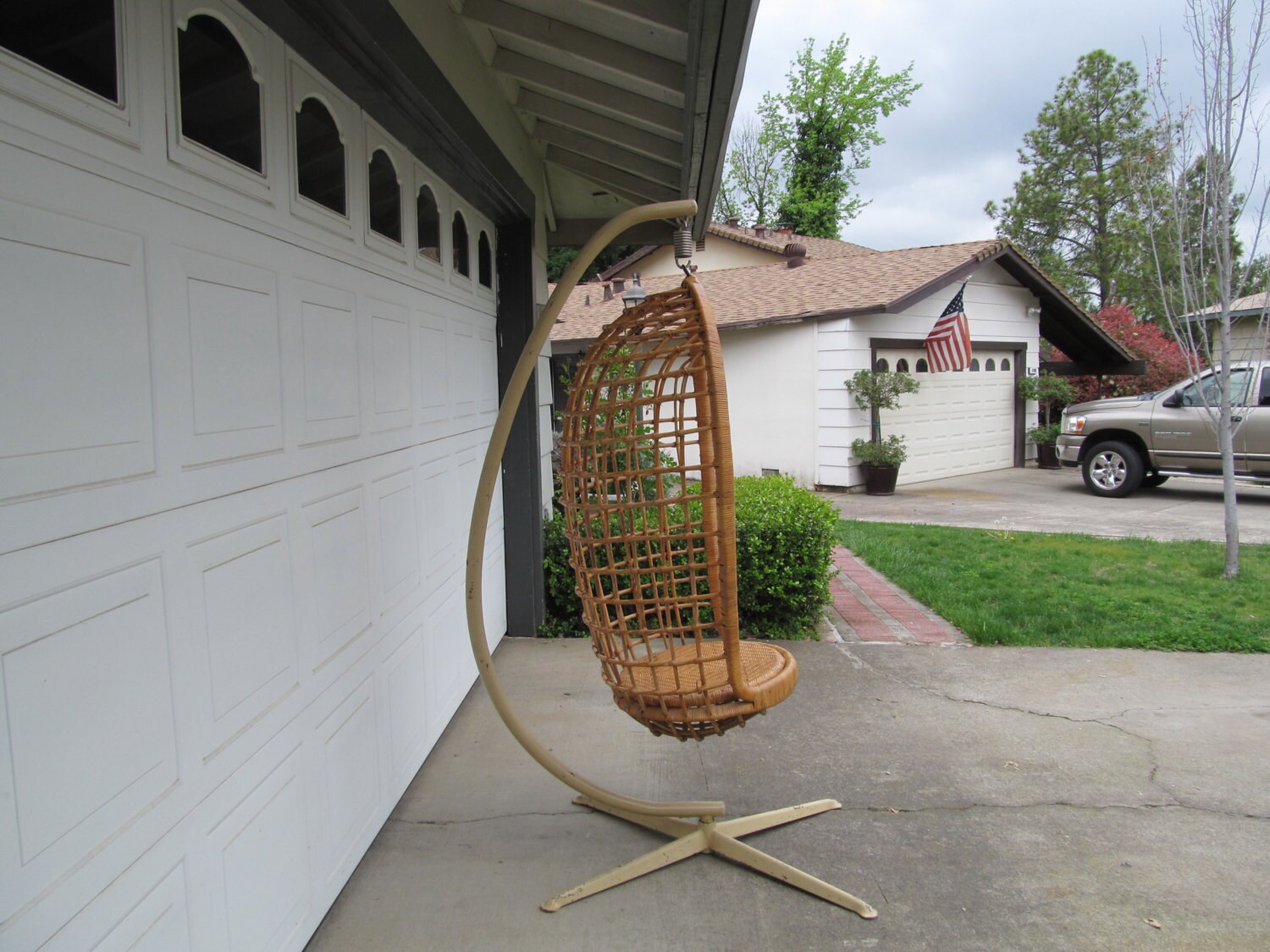 Vintage Hanging Basket Chair