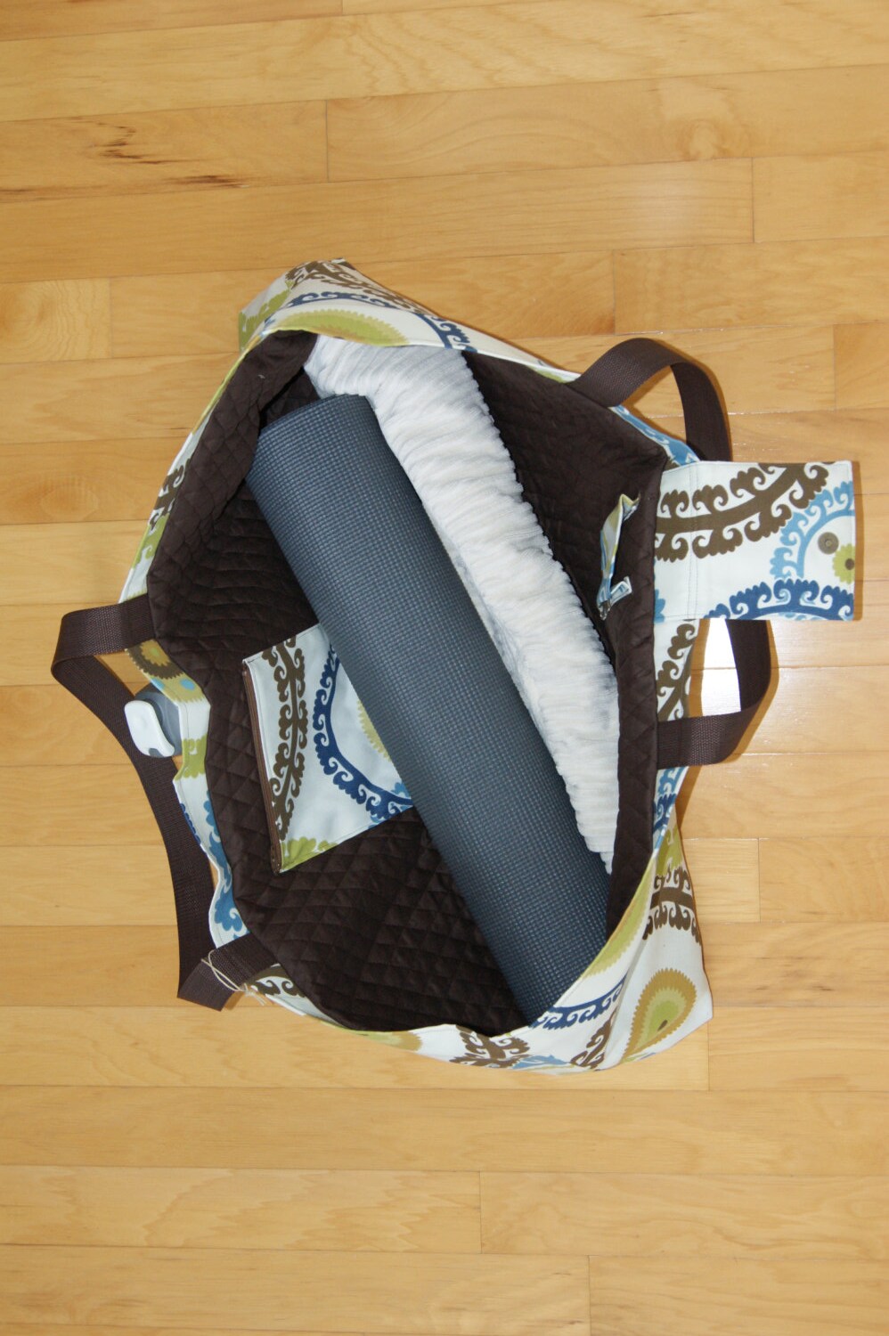 XLarge Yoga Bag with Quilted lining Made to Order.