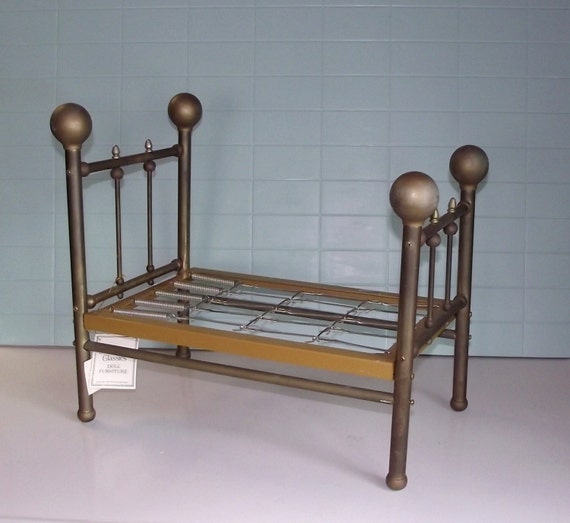 brass doll bed