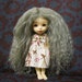 Silver Grey mohair wig for Pukifee / Lati Yellow / other small doll or Monster High doll