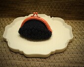 Dark blue and pink coin purse