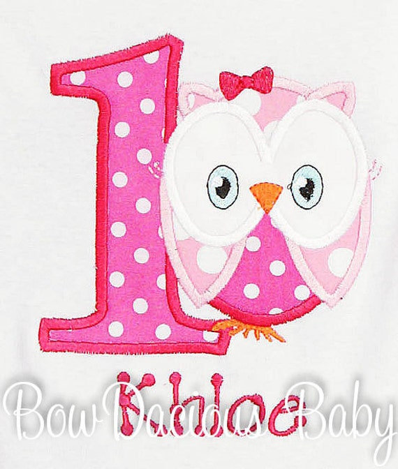 Personalized Owl Birthday Shirt, Number, Monogrammed, Custom Colors, Girls Birthday Shirt, Shirt,Tank,Bodysuit,Romper, 3m up to 12 yrs,Gift Il_570xn