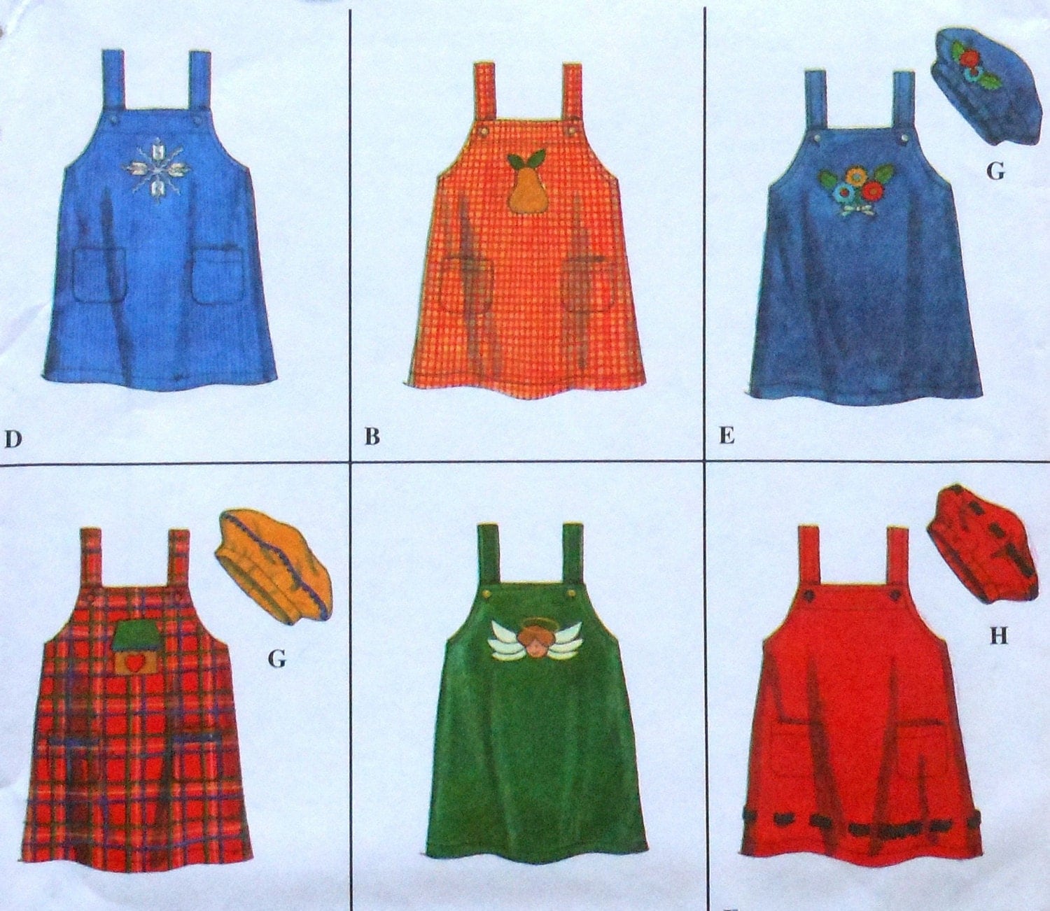 Toddler Jumper Dress and Hat Sewing Pattern by latenightcoffee