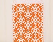Favor Bags, 20 ORANGE FANCY Scroll Treat Bags, Party Supplies, Candy Buffet, Paper Bags, Weddings, Party, Packaging, Catering, Baking, Candy Il_170x135