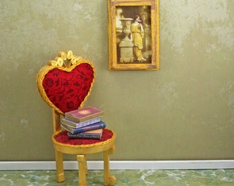 Doll House Wall Hanging - Grecian Lady - Gold Frame