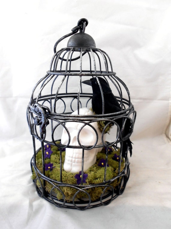 Gothic Home Decor Victorian Gothic Bird Cage RESERVED