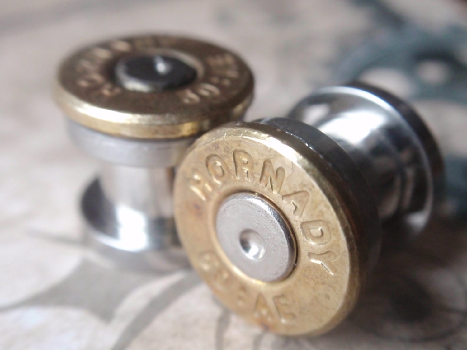 50 caliber bullet ear gauges Bullet Plug Earrings Bullet