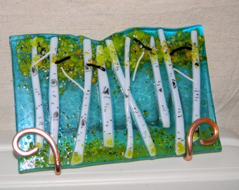 Aspen Fused Glass Keepsake