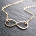 Infinity Necklace, Gold Necklace, Infinity Symbol