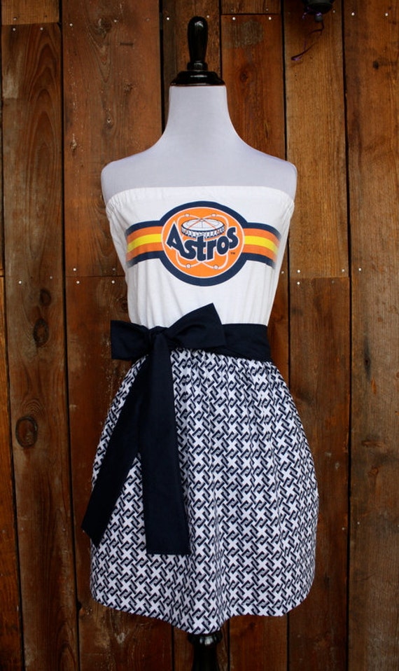 Houston Astros Baseball Game Day Dress Size Small