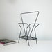 vintage mid century black wire magazine rack