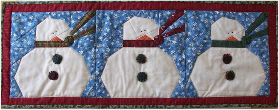 Bundle Up Snowmen PDF Pattern from Quilt Doodle Designs