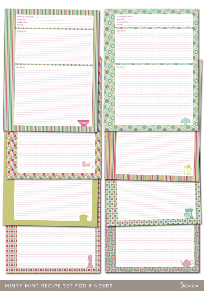 It is a picture of Amazing Free Printable Recipe Binder It is a picture of Amazing Free Printable Recipe Binder