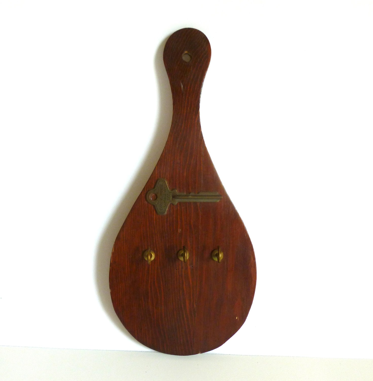 Mid Century Wonder Paddle Ball Homemade Key Rack Holder