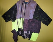 Upcycled Cargo pocket Over sized Tunic Fits sizes thru 5x