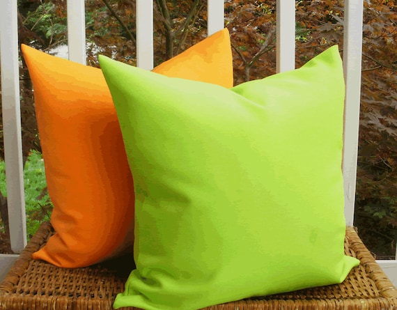 green outdoor pillows