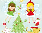 Christmas Angels Cute Digital Clipart for Card Design, Scrapbooking, and Web Design Il_170x135