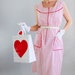 Sale - 1960s Day Dress. White Red Polka Dots. Mad Men Fashion. Pin-Up Fashion. Spring Fashion. Summer Fashion. Size Large