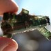 Watermelon Tourmaline Green and Pink Heart and Purple Tips with Albite Crystal Cluster