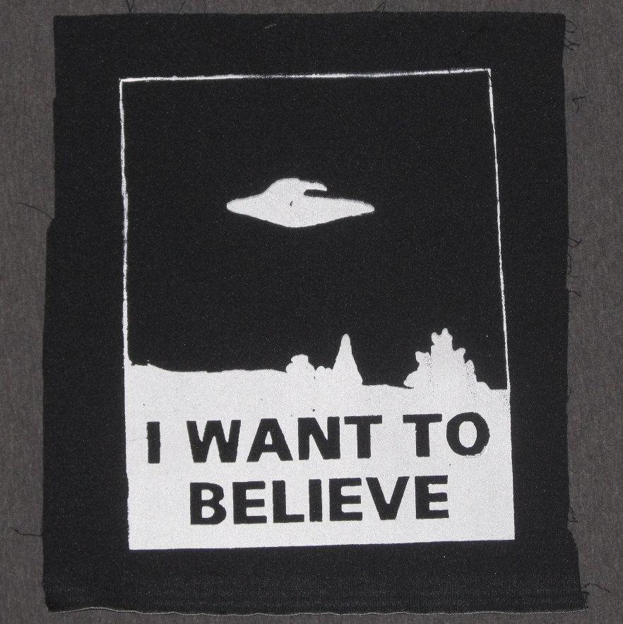 Patch I Want To Believe Large xfiles Patch Black