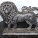 Reserved for Andrea Weinstein Wrought Iron Lion Door Stop 1930s