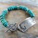Southwestern Horse Jewelry, Silver and Turquoise Bracelet, Fine Silver, Sterling Silver, SilverWishes Exclusive