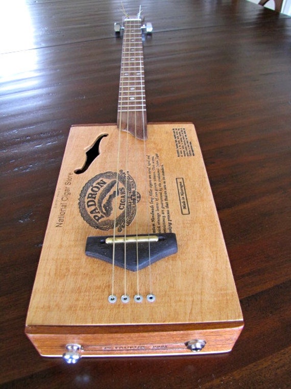 cigar box guitar by barefootboogieguitar on etsy