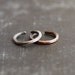 Sterling Silver and Copper Toe Ring Set