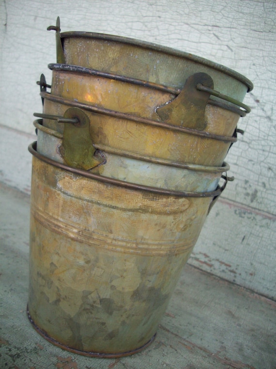 Metal Bucket Wedding Party Supplies by HavenshireDowns on Etsy