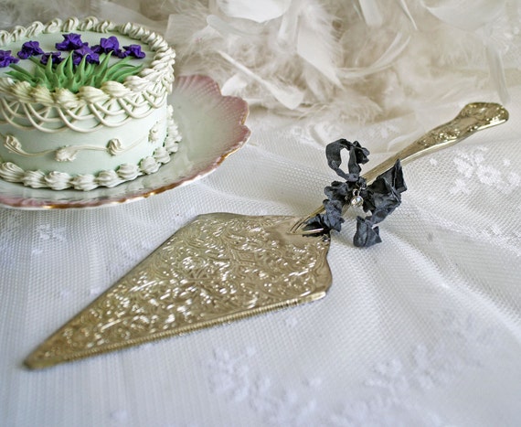 Vintage Pie Server Silver Plate Cake Server